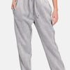 Zenana Full Size Acid Wash Fleece Drawstring Sweatpants with Pockets - Sleet