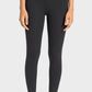 Millennia High-Rise Yoga Leggings in black, showcasing wide waistband and sleek fit for yoga practice.