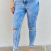 Kancan High Rise Distressed Skinny Jeans - Light