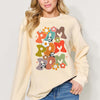 Letter Graphic Long Sleeve Sweatshirt | Full Size - Sand