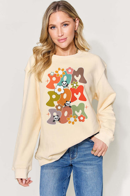 SIMPLY LOVE Full Size Letter Graphic Long Sleeve Sweatshirt at Bella Road