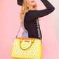 NICOLE LEE USA Contrast Polka Dot Handbag at Bella Road