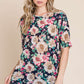 BOMBOM Floral Round Neck T-Shirt at Bella Road