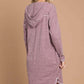 CULTURE CODE Full Size Hooded Long Sleeve Sweater Dress at Bella Road