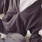 Cozy Bella Road Zip Up Long Sleeve Hoodie and Joggers Set in rich gray, perfect for fall lounging and stylish outings.