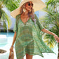 BELLA ROAD Slit Openwork V-Neck Cover Up at Bella Road