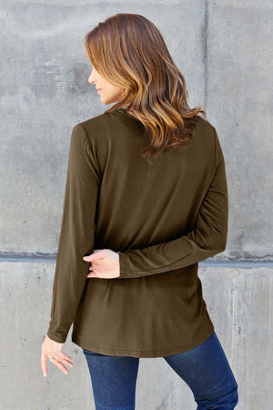 V-Neck Long Sleeve Top