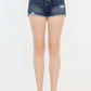 KANCAN Raw Hem Button Fly Denim Shorts at Bella Road