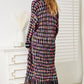 DOUBLE TAKE Full Size Multicolored Open Front Fringe Hem Cardigan at Bella Road