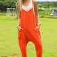 DOUBLE TAKE Full Size Sleeveless V-Neck Pocketed Jumpsuit at Bella Road