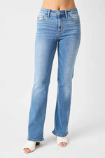 High Waist Straight Jeans by Judy Blue, Full Size, Timeless Light Wash Denim, Classic and Flattering Fit