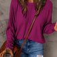 DOUBLE TAKE Full Size Round Neck Long Sleeve T-Shirt at Bella Road