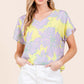 BOMBOM Floral Short Sleeve T-Shirt at Bella Road