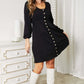 DOUBLE TAKE Scoop Neck Empire Waist Long Sleeve Magic Dress at Bella Road