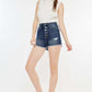 KANCAN Raw Hem Button Fly Denim Shorts at Bella Road