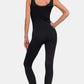 ZENANA Ribbed Bra Padded Sports Seamless Jumpsuit at Bella Road