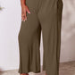 DOUBLE TAKE Full Size Smocked Wide Waistband Wide Leg Pants at Bella Road