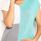 DOUBLE TAKE Color Block V-Neck Knit Top at Bella Road