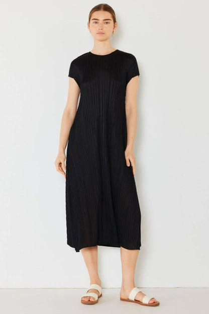 MARINA WEST SWIM Pleated Cap Sleeve A-Line Dress at Bella Road