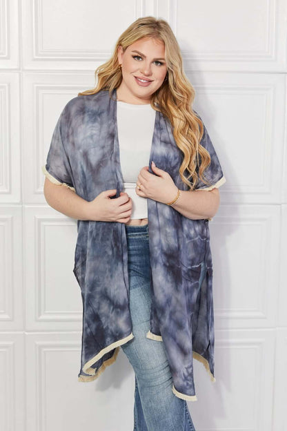 JUSTIN TAYLOR Cloud Rush Swim Cover-Up Kimono at Bella Road