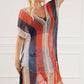 BELLA ROAD Tassel Color Block V-Neck Cover Up at Bella Road