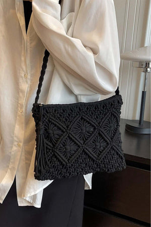 ZENANA Woven Braided Strap Shoulder Bag at Bella Road