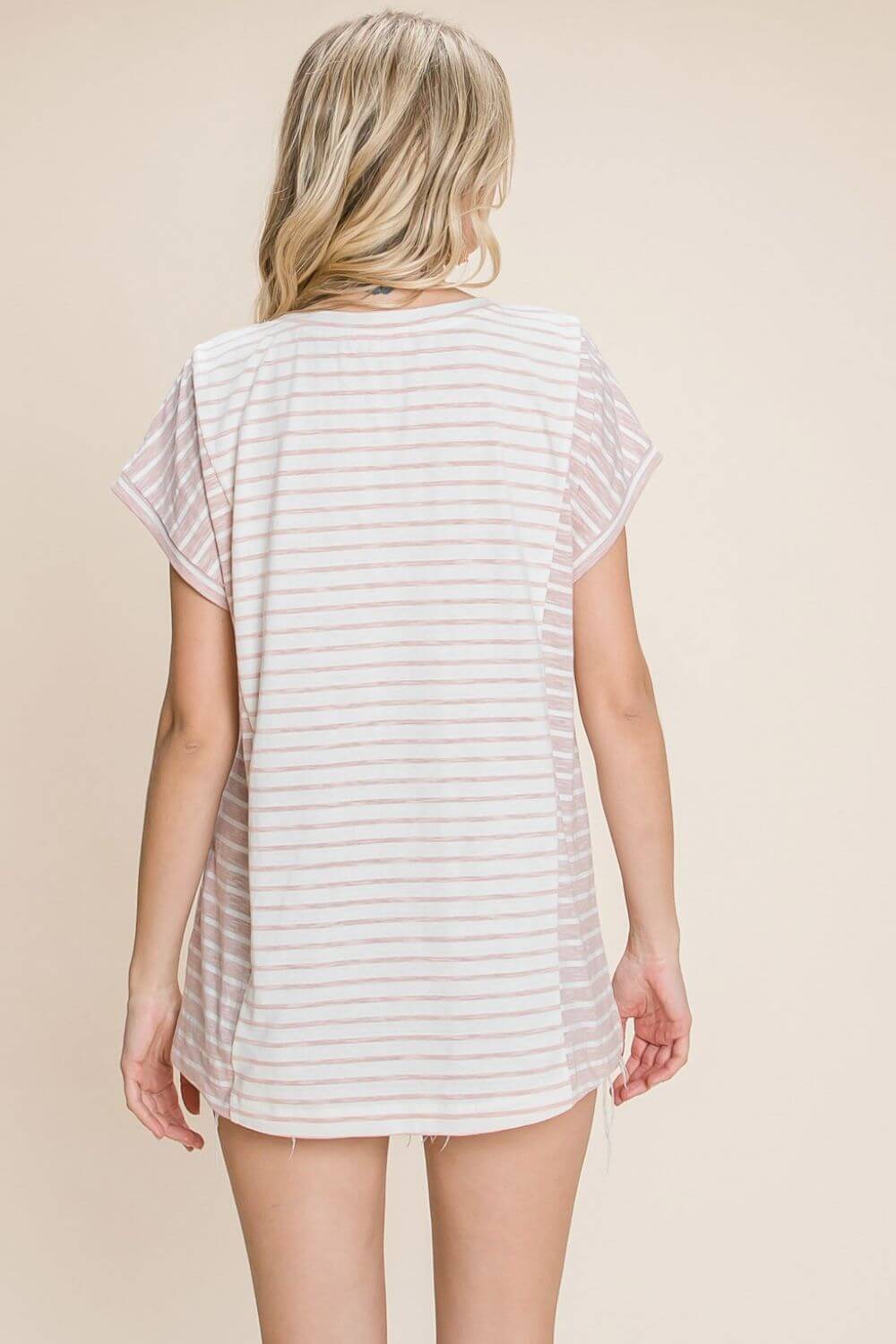 COTTON BLEU Striped Short Sleeve T-Shirt at Bella Road