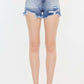 KANCAN High Rise Frayed Hem Denim Shorts at Bella Road