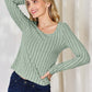 Ribbed Long Sleeve T-Shirt