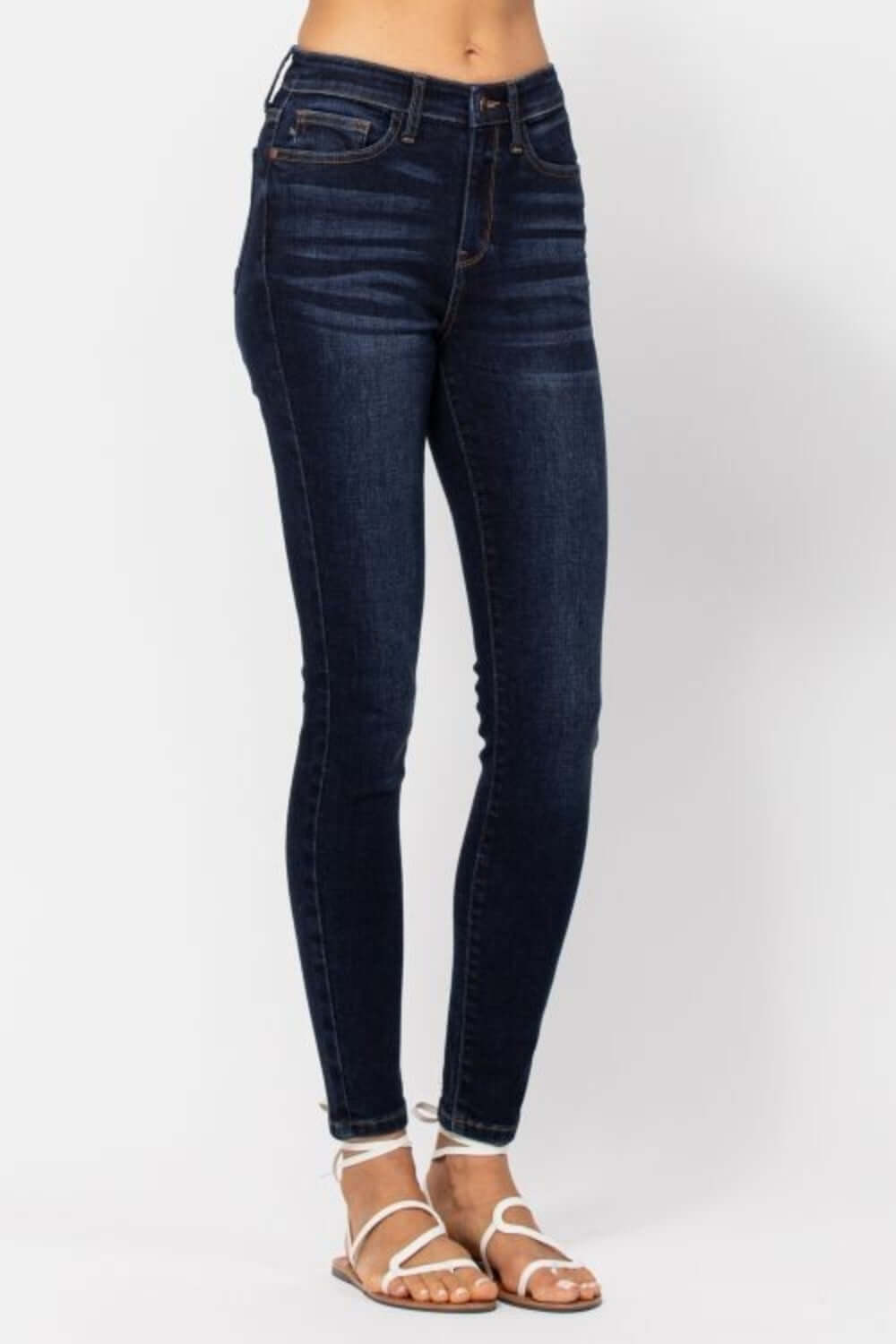 High Waist Handsand Skinny Judy Blue Jeans for Women