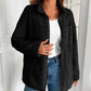 Woman wearing Ivy Lane Zip Up Long Sleeve Fuzzy Jacket in black, perfect for staying cozy and stylish on chilly days.