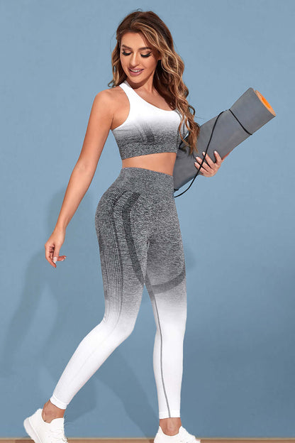 BELLA ROAD Gradient Sports Tank and Leggings Set at Bella Road