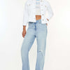 Kancan High Waist Straight Jeans - Light