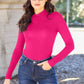 BASIC BAE Full Size Mock Neck Long Sleeve Bodysuit at Bella Road