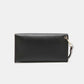 Nicole Lee USA black clutch with wristlet strap from 3-Piece Color Block Handbag Set, versatile and stylish for various occasions.