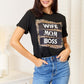 SIMPLY LOVE WIFE MOM BOSS Leopard Graphic T-Shirt at Bella Road