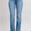 Judy Blue High Waist Tummy Control Vintage Wash Side Slit Slim Boot Jeans - Medium