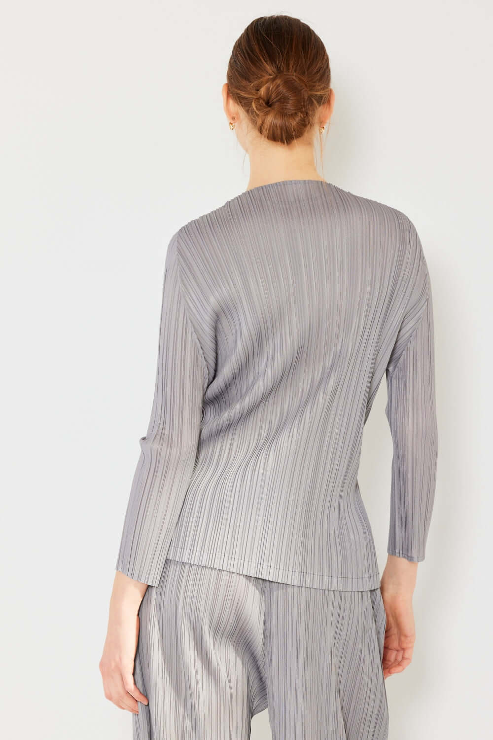 MARINA WEST SWIM Pleated Long Sleeve Boatneck Top at Bella Road