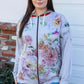 TASHA APPAREL Full Size Floral Zip Up Hoodie at Bella Road