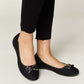 FOREVER LINK Metal Buckle Flat Loafers at Bella Road