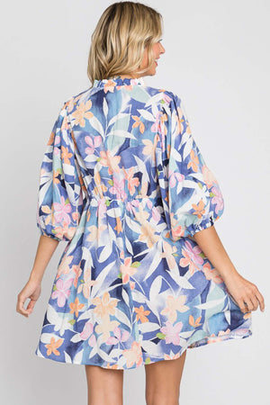 GEEGEE Floral Print Mini Dress at Bella Road