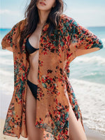 BELLA ROAD Printed Open Front Cover-Up at Bella Road