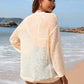 BELLA ROAD Openwork Dropped Shoulder Long Sleeve Cover-Up at Bella Road