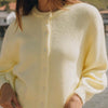 Bella Road Button Down Long Sleeve Cardigan - Pastel Yellow