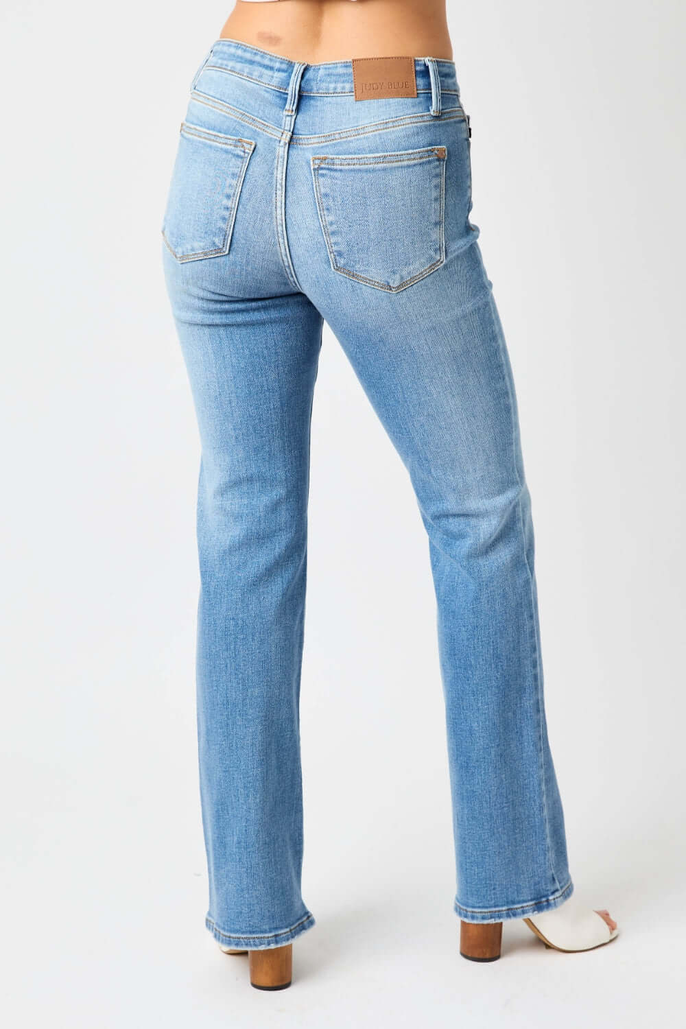 JUDY BLUE Full Size High Waist Straight Jeans at Bella Road