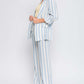 Linen Woven Striped Blazer