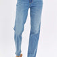 High Waist Straight Jeans by Judy Blue, full size, featuring a flattering high waist design and classic straight leg cut.