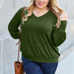 V-Neck Lantern Sleeve Top