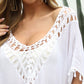 BELLA ROAD Tassel Cutout Half Sleeve Cover-Up at Bella Road