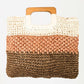 FAME Color Block Double-Use Braided Tote Bag at Bella Road